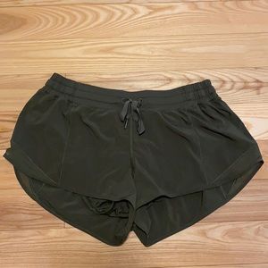 Lululemon, size 10 2.5 inch low rise shorts